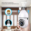 2PCS Ease Life APP-Light Bulb Security Cameras Indoor Outdoor Wireless WiFi Camera 2.4GHz, 360 Degree, E27 Light Socket Screw In